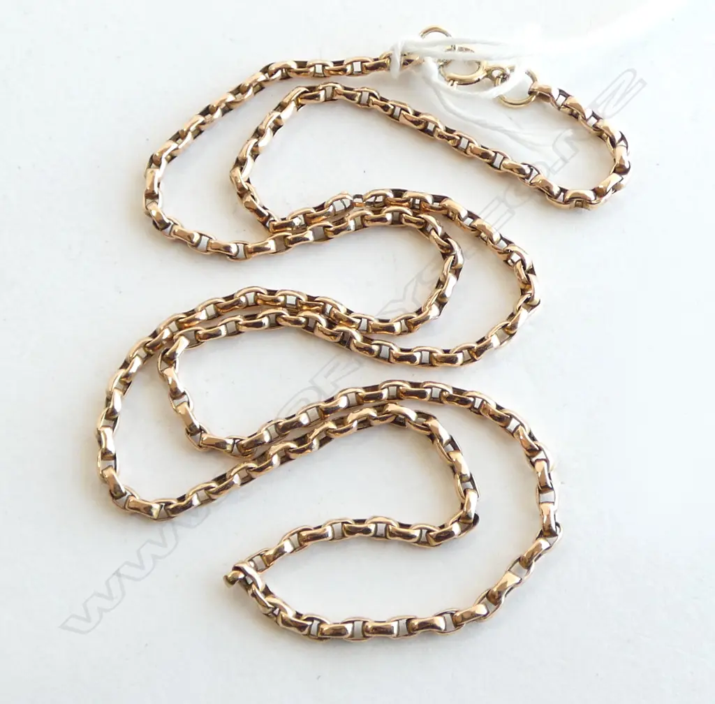 9ct  PART MUFF CHAIN L.54mm 8gm Image 1++