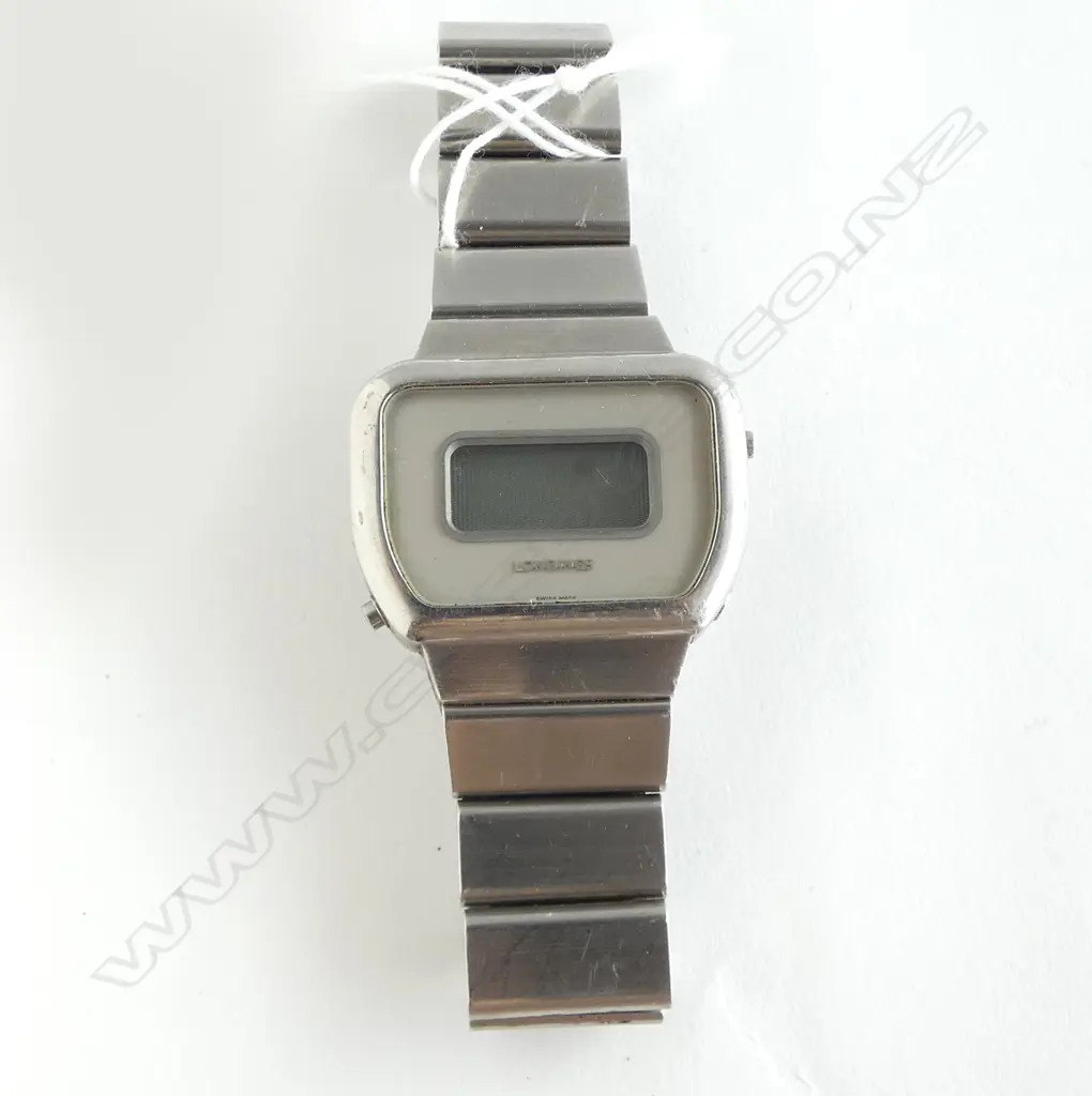 1970/80's LONGINES DIGITAL stainless steel wristwatch not running Image 1++