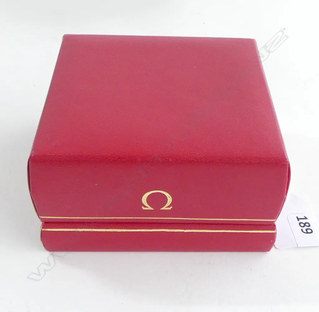 GENTS 9CT Yellow Gold OMEGA WRIST WATCH w. CASE & BOX + 1988 valuation. Running but can't change adjust time Image 1++