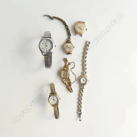 6 WRIST WATCHES