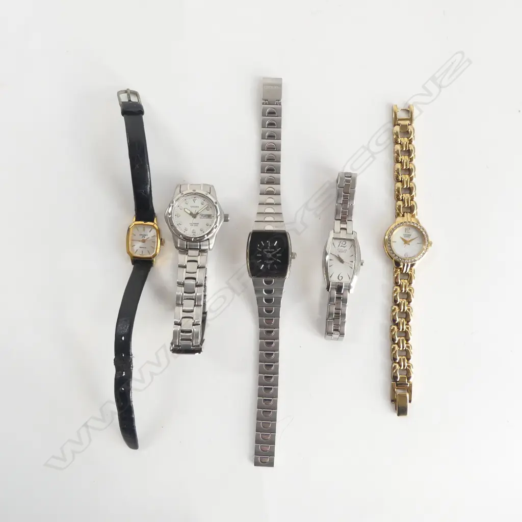 5 LADIES WRIST WATCHES; CITIZEN & ORIENT Image 1++