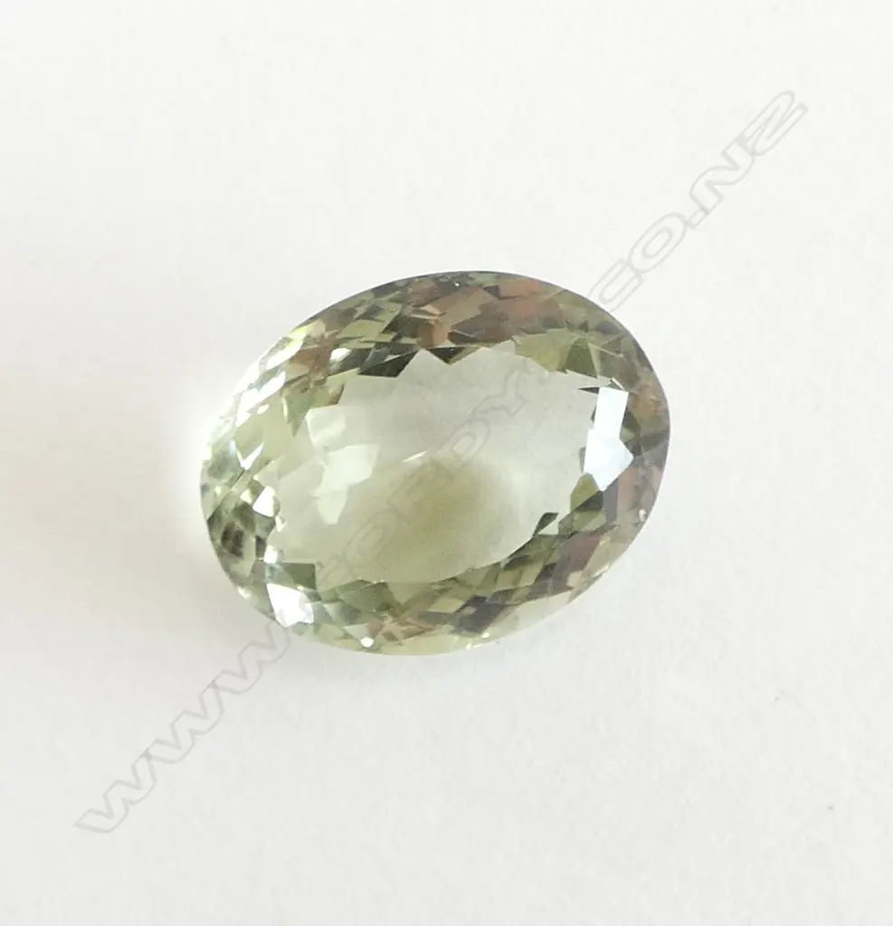 OVAL CUT GREEN AMETHYST LOOSE STONE Image 1++
