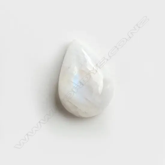 DROP SHAPED RAINBOW MOONSTONE CABOCHON