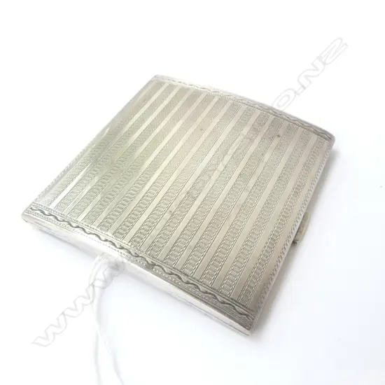 STG SILVER CIGARETTE CASE, CHESTER 1924 85x80mm 118grms
