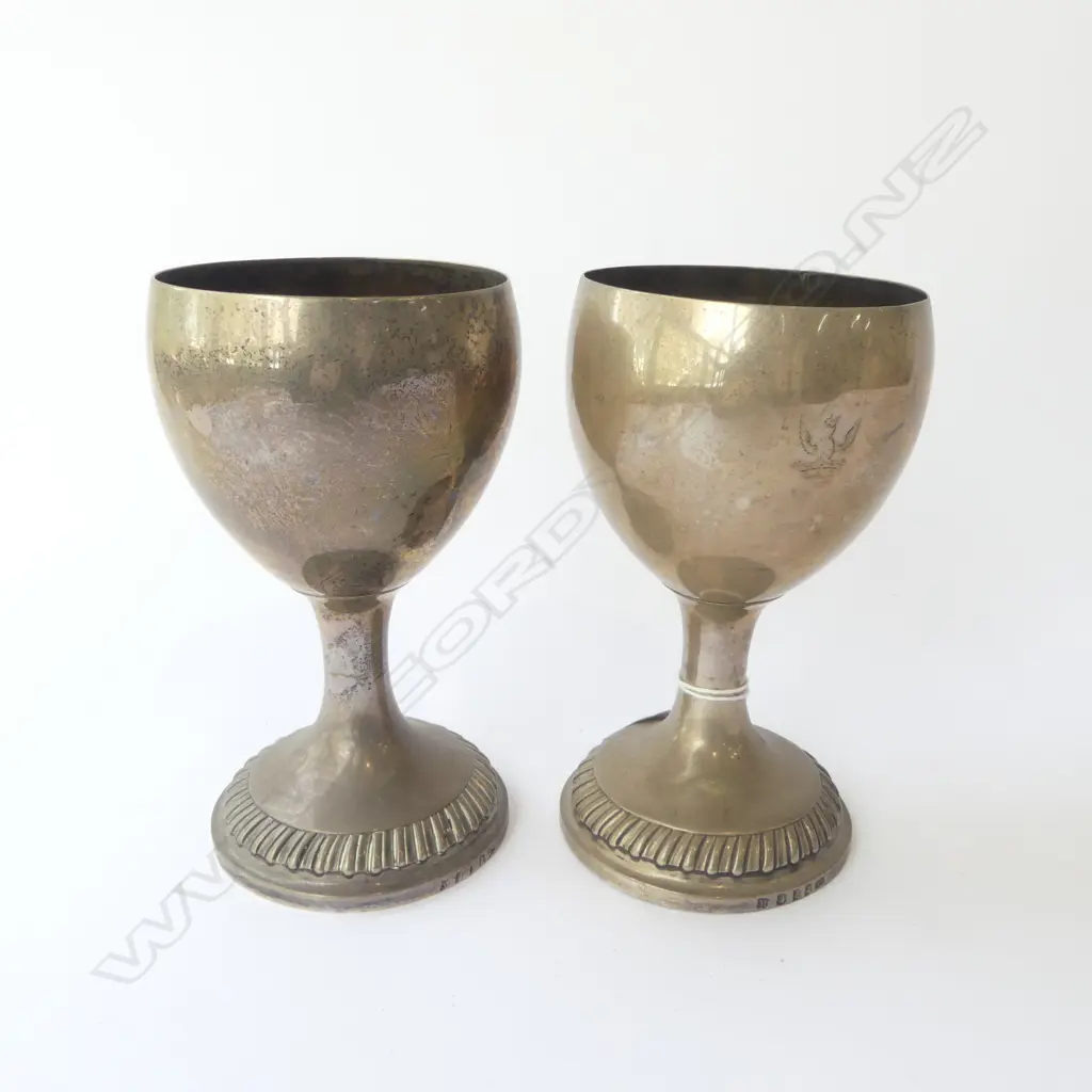 PR STG SILVER GOBLETS, DUBLIN 1832 402grms Image 1++