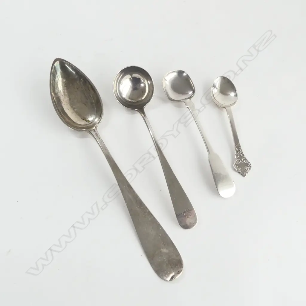 4 ASSORTED SPOONS FOR TABLE, 113grms Image 1++