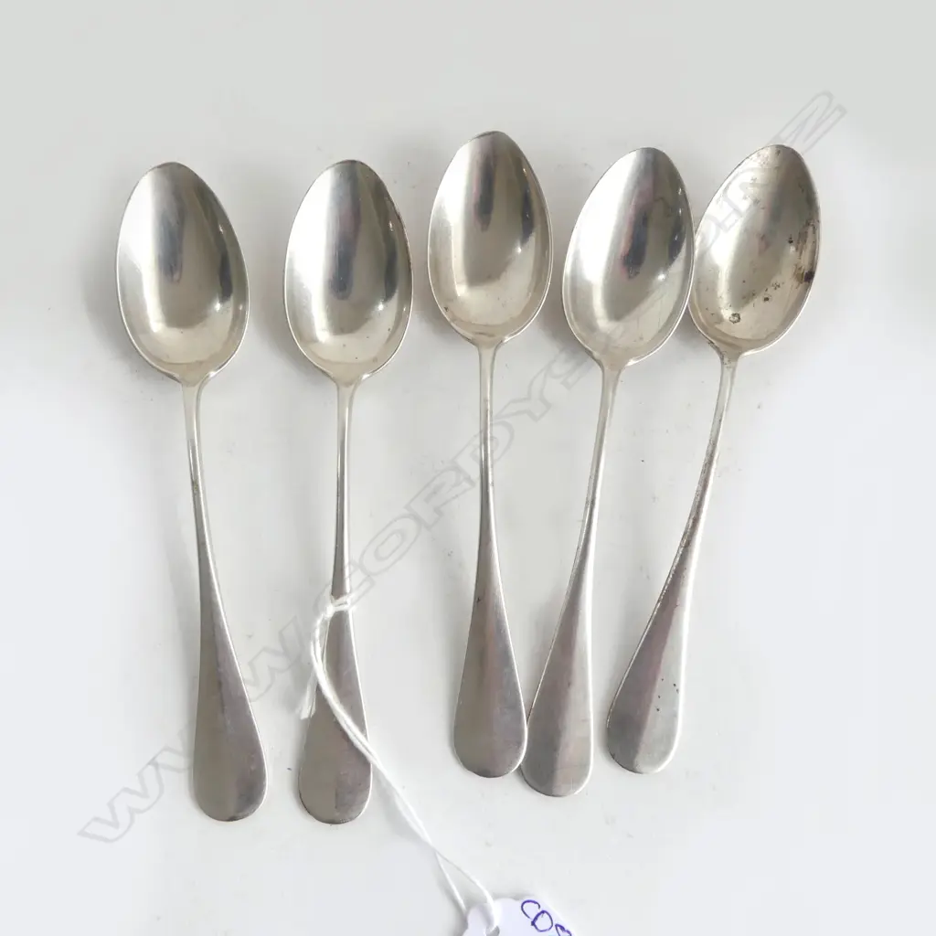 6 AMERICAN SILVER TEASPOONS, STAMPED HOWARD STERLING COMPANY, 129gms Image 1++