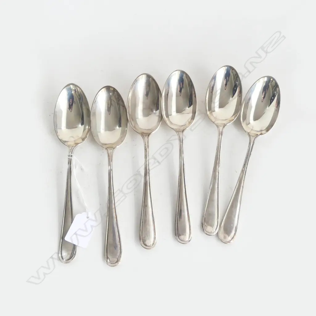 6 .833 SILVER DUTCH TABLE SPOONS, EARLY 20thC, 427gms Image 1++