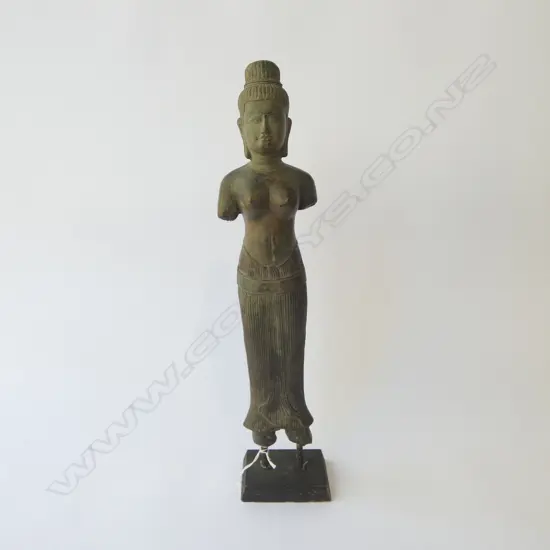 BRONZE ORIENTAL FEMALE FIGURE H.480mm