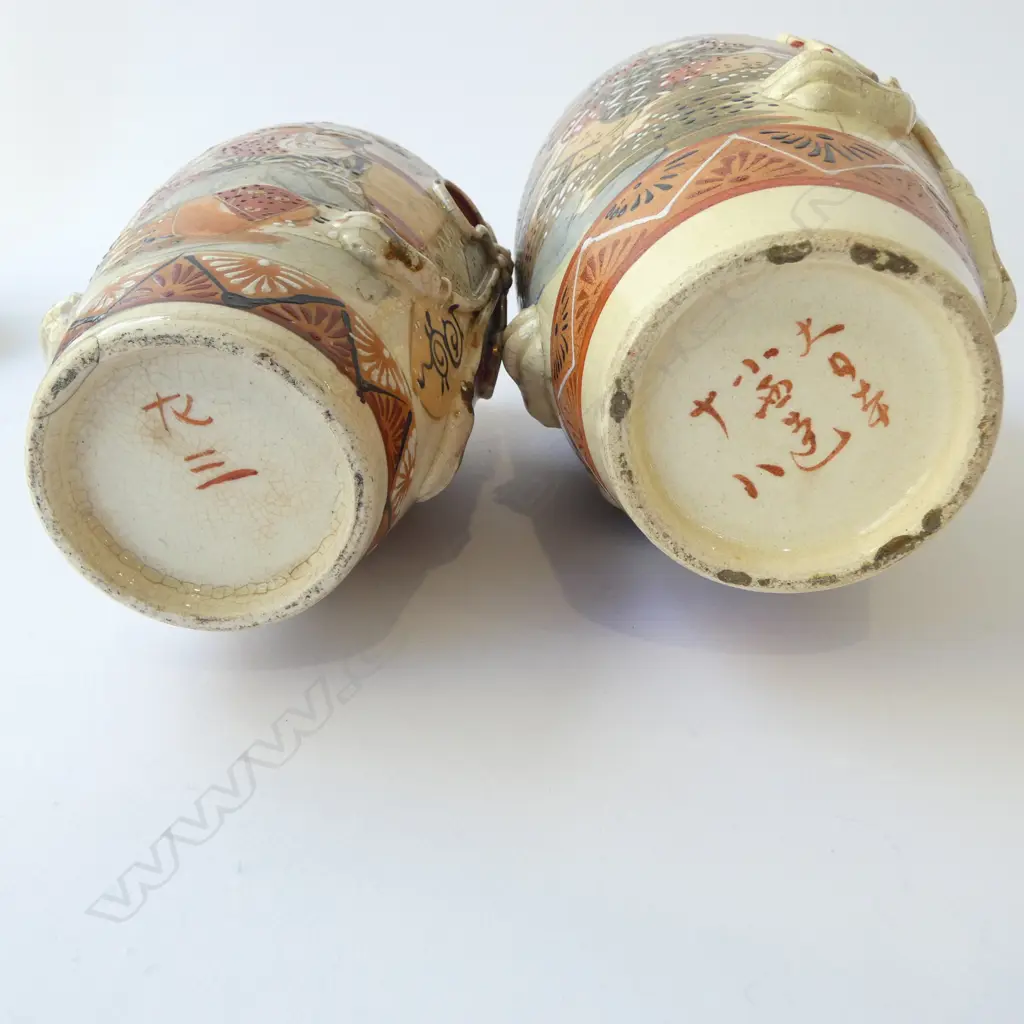 2 SATSUMA VASES H370 & 250MM Image 1++