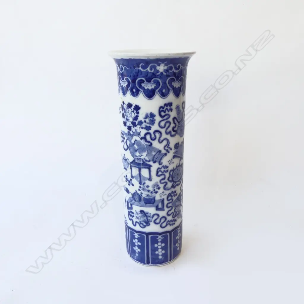 ORIENTAL B/W VASE H.310mm Image 1++