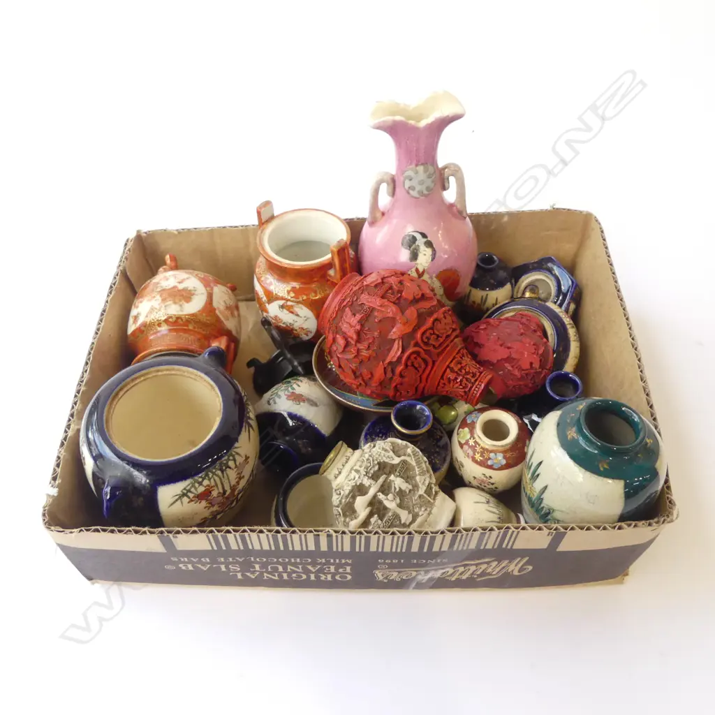 ASST. CLOISONNE, KUTANI, SATSUMA CHINA etc Image 1++