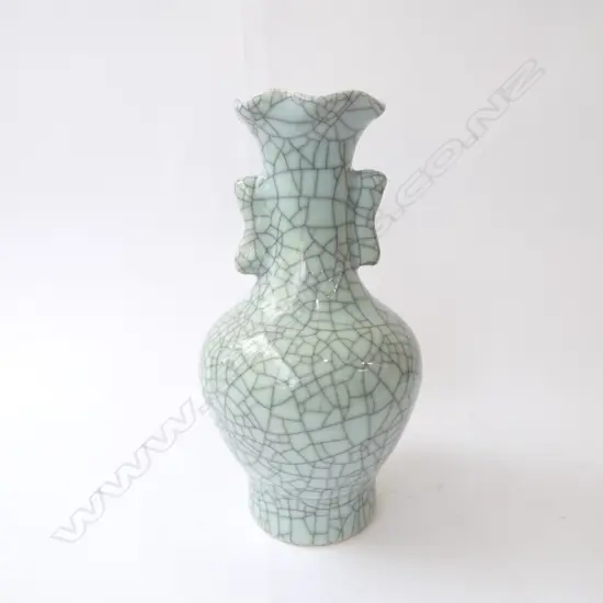 ORIENTAL CRACKLE GLAZE VASE H.320mm