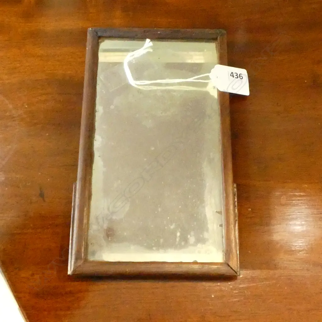 ANTIQUE ORIENTAL MIRROR 210x120mm STAND AF Image 1++