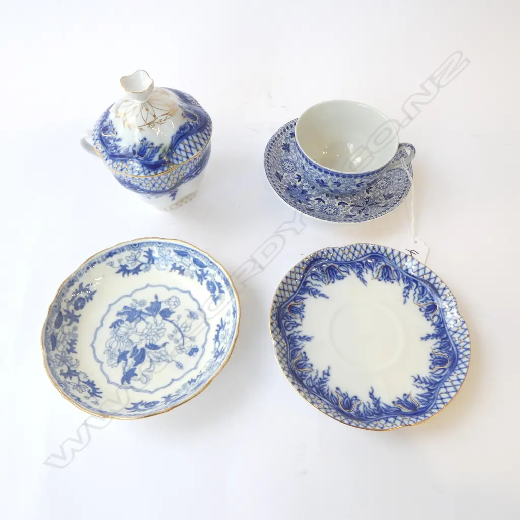 RUSSIAN LOMONOSOV LIDDED COFFEE C/S, ASHWOOD BROS C/S & GRAINGER DISH Image 1++
