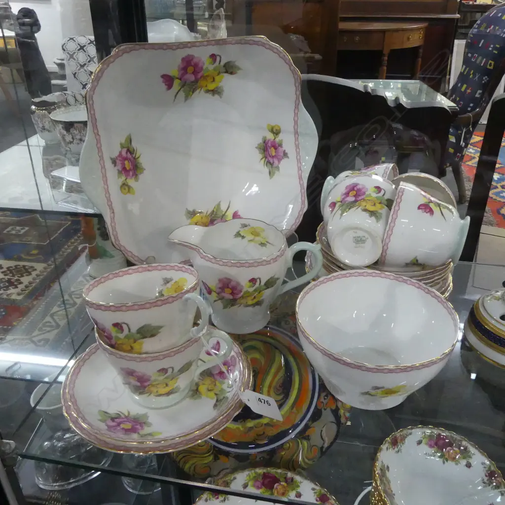 SHELLEY TEASET FLORAL PAT  Image 1++