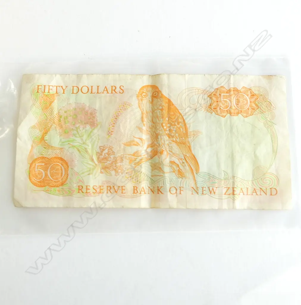 $VINTAGE $50 BANK NOTE Hardie XBF 974232 some faults small tear etc Image 1++