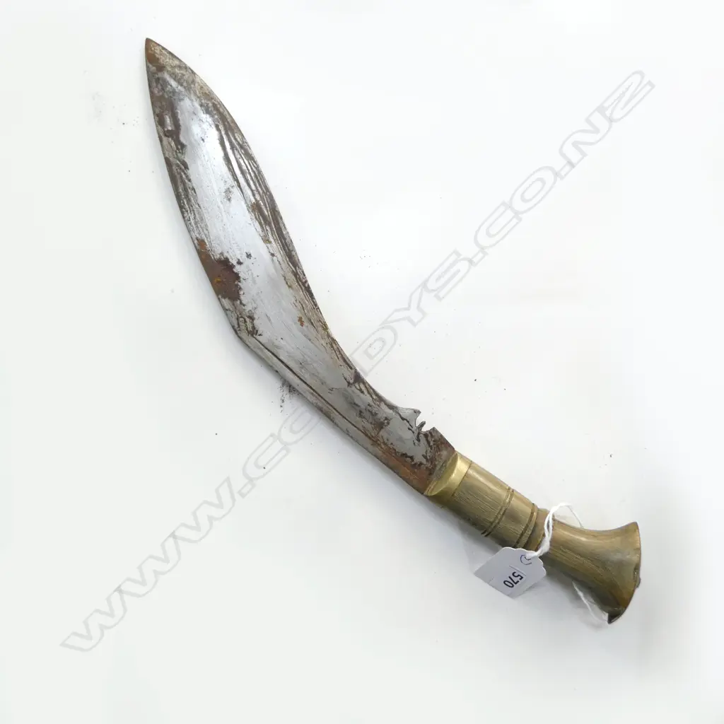 KUKRI SWORD & LEATHER SCABBARD L.405mm Image 1++