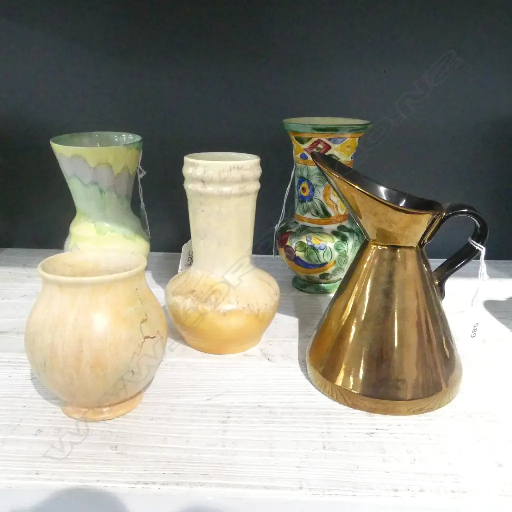 4 BESWICK VASES H180MM TALLEST & BESWICK LUSTER JUG H170MM Image 1++