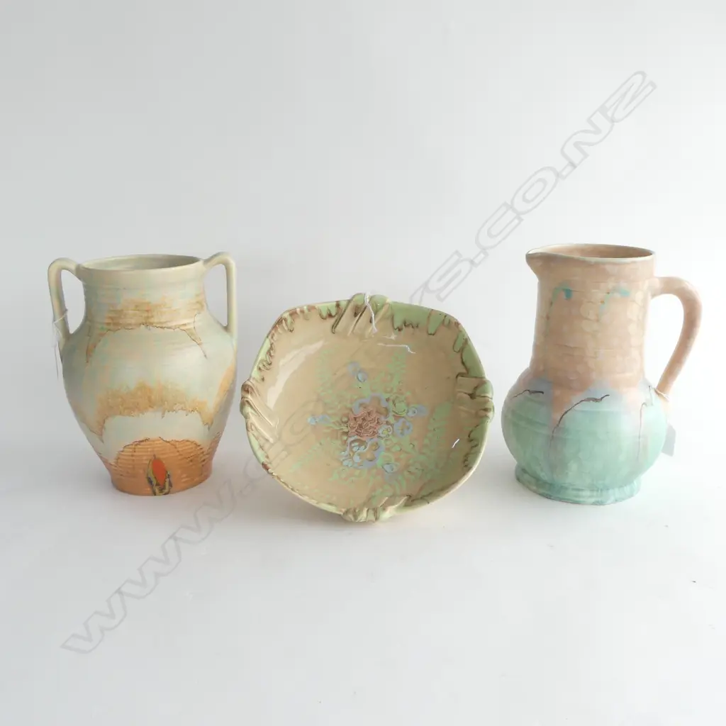 BESWICK BOWL DIA260MM 2HANDLED VASE H245MM & JUG H240MM Image 1++
