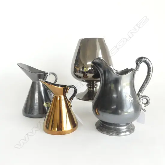 4 BESWICK LUSTER PCS 3JUGS H200MM TALLEST & GOBLET H210MM