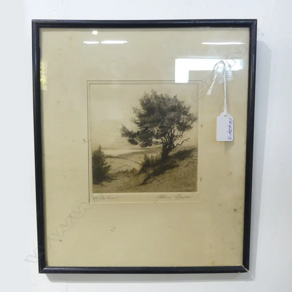 CONNIE LLOYD ETCHING & AQUATINT  'An Old Road' signed & entitled in pencil 135 x 135mm Image 1++