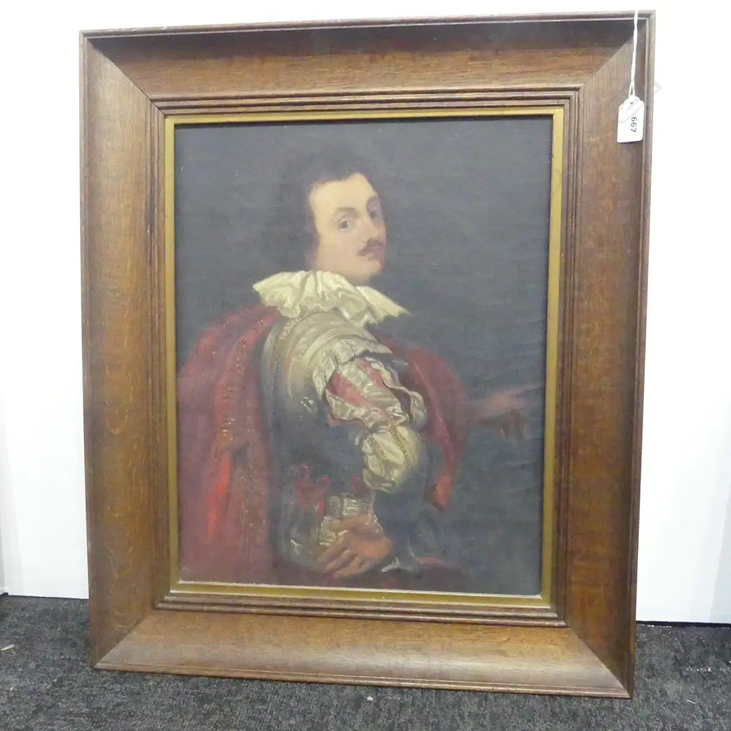OLEOGRAPH OF 17thC GENTLEMAN 425x335mm Image 1++