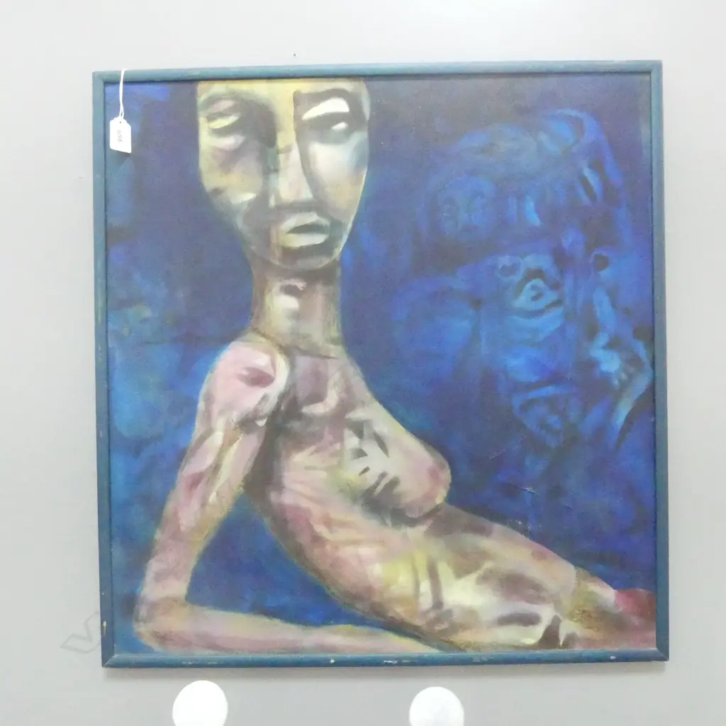 M. TEMPLETON, NUDE, SIGNED & DATED '09, 620x590mm Image 1++
