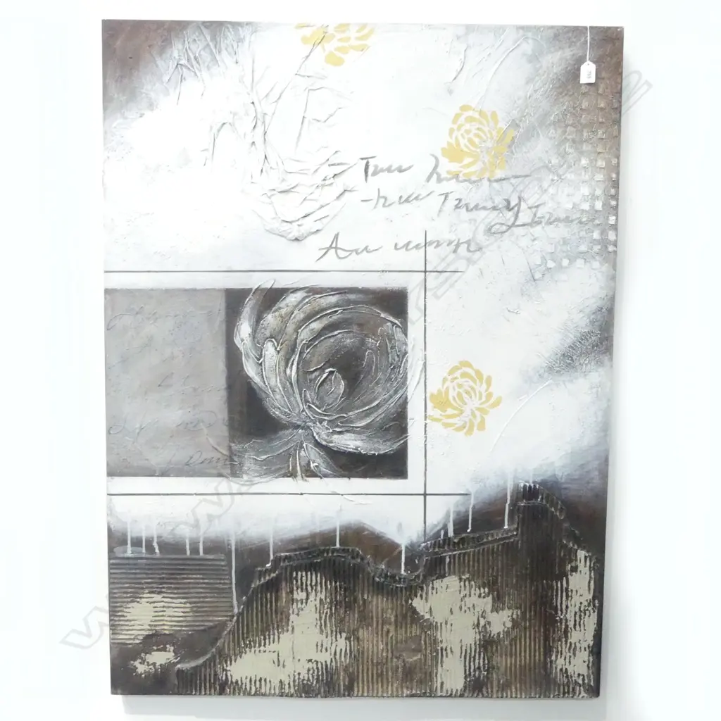 UNSIGNED MIXED MEDIA ON CANVAS 1210x900mm Image 1++