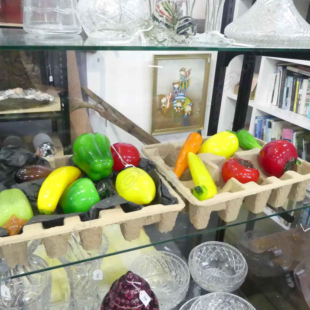 13 PCES GLASS FRUIT Image 1++