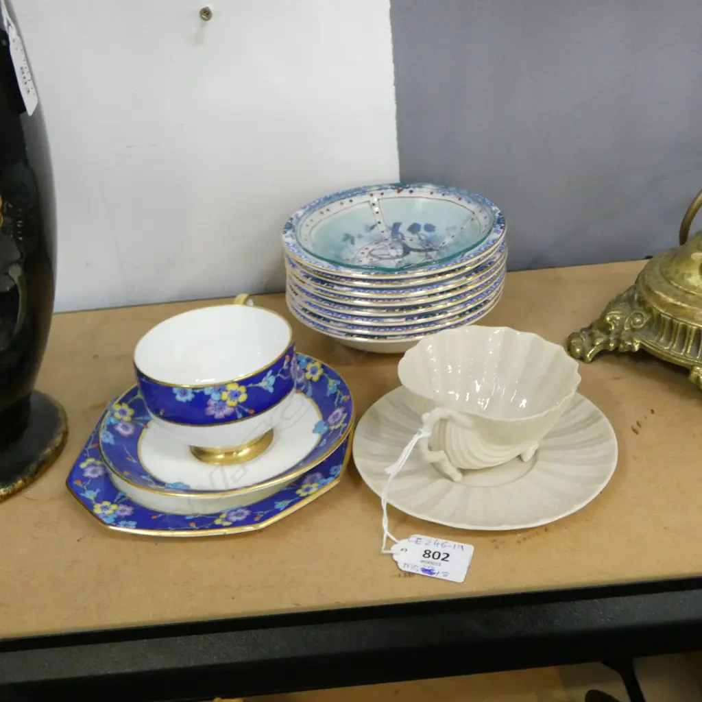 BALLEEK C/S + PARAGON TRIO & 7 ROYAL GRAFTON 'DYNASTY' BOWLS + OTHER Image 1++