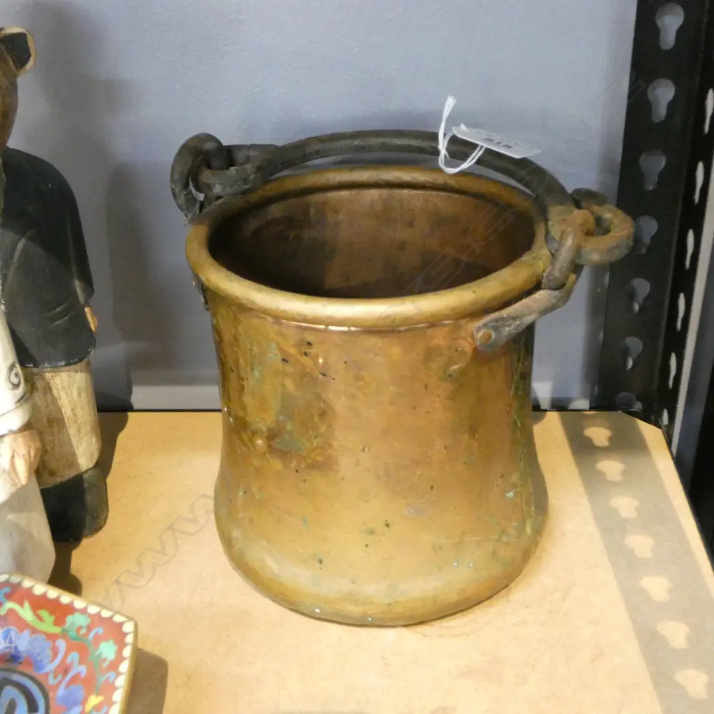 TURKISH SOLID COPPER BUCKET H.140mm Image 1++