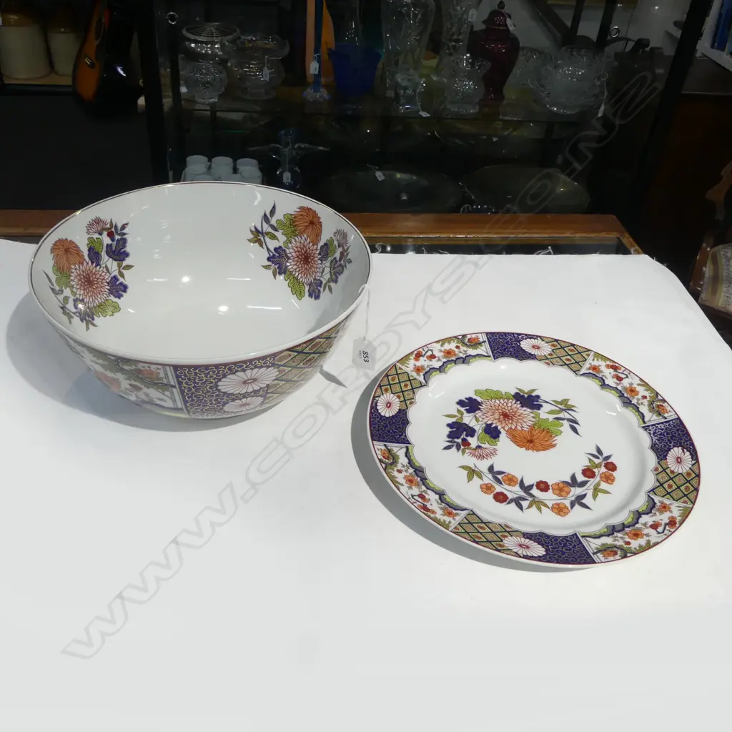 IMARI PLATE 305mm dia & LG BOWL 305mm dia Image 1++