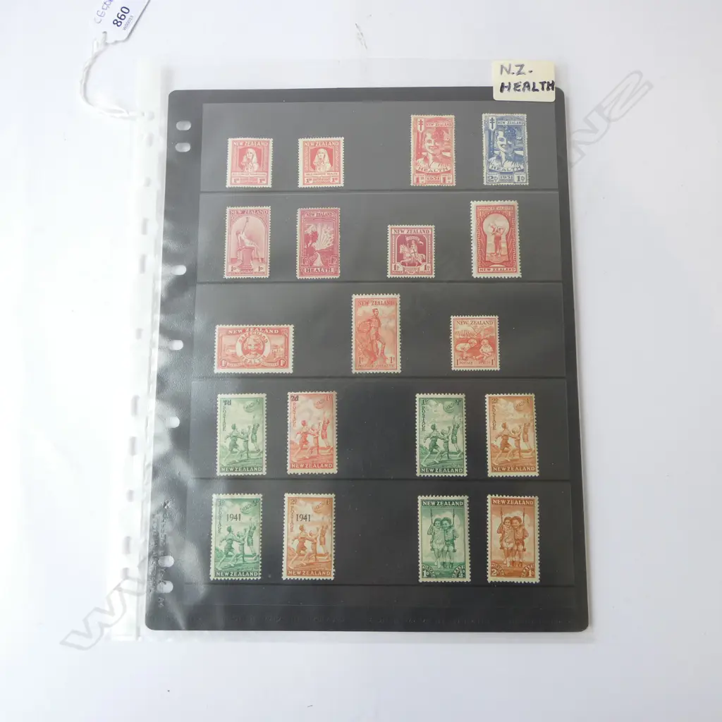 NZ HEALTH STAMPS Image 1++
