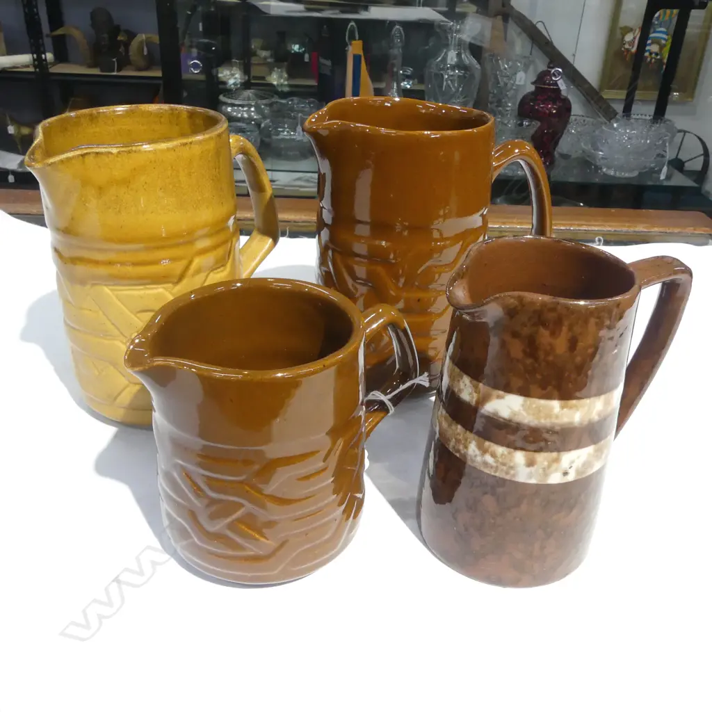 3 OZAL POTTERY JUGS H.165mm + BENHAR JUG H.140mm Image 1++
