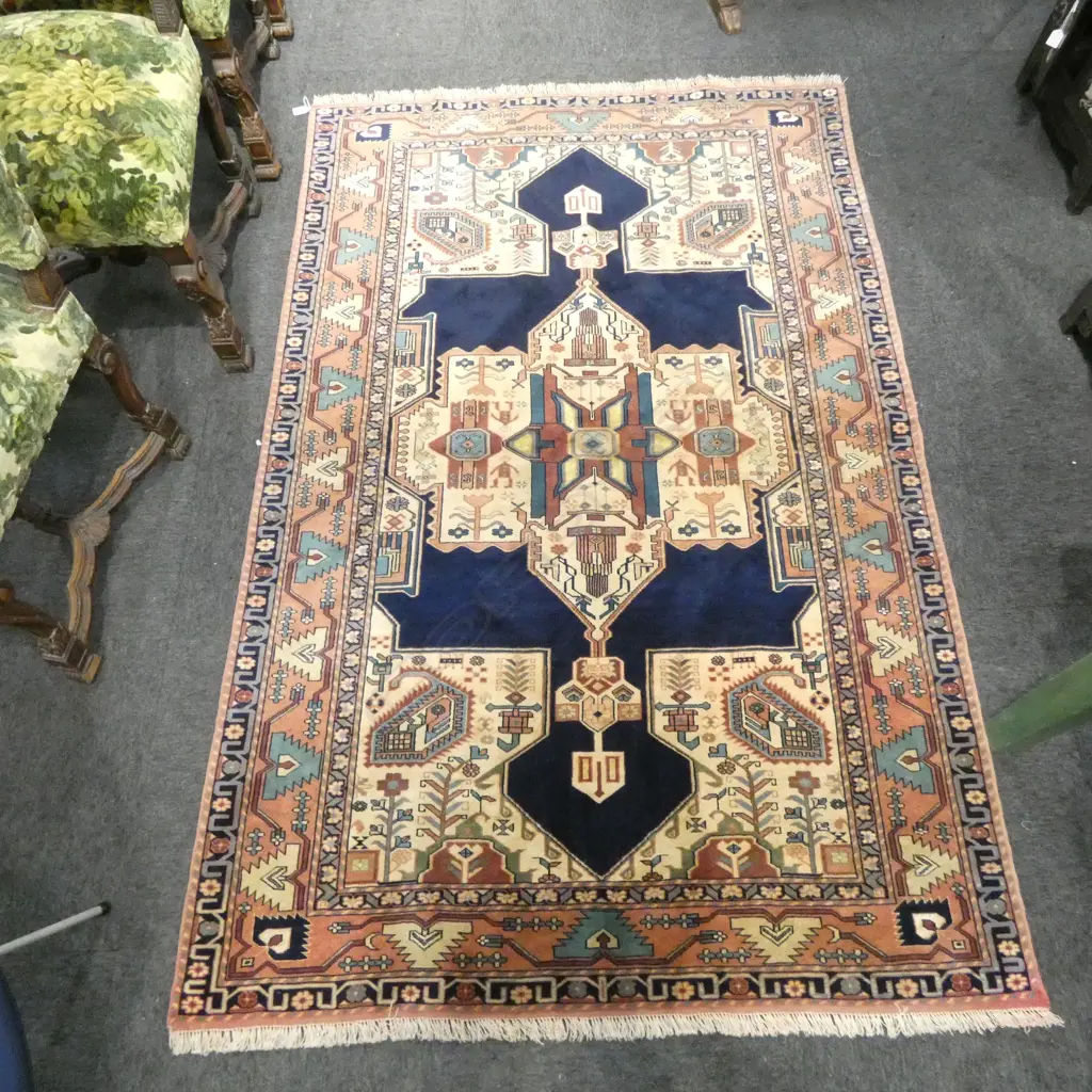 HAND KNOTTED WOOL PILE RUG 2000x1290mm Image 1++