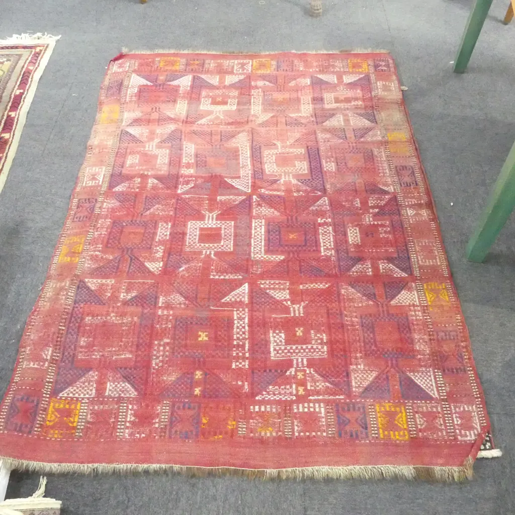 HAND KNOTTED ALL WOOL TURKISH RUG 1900x1310mm Image 1++