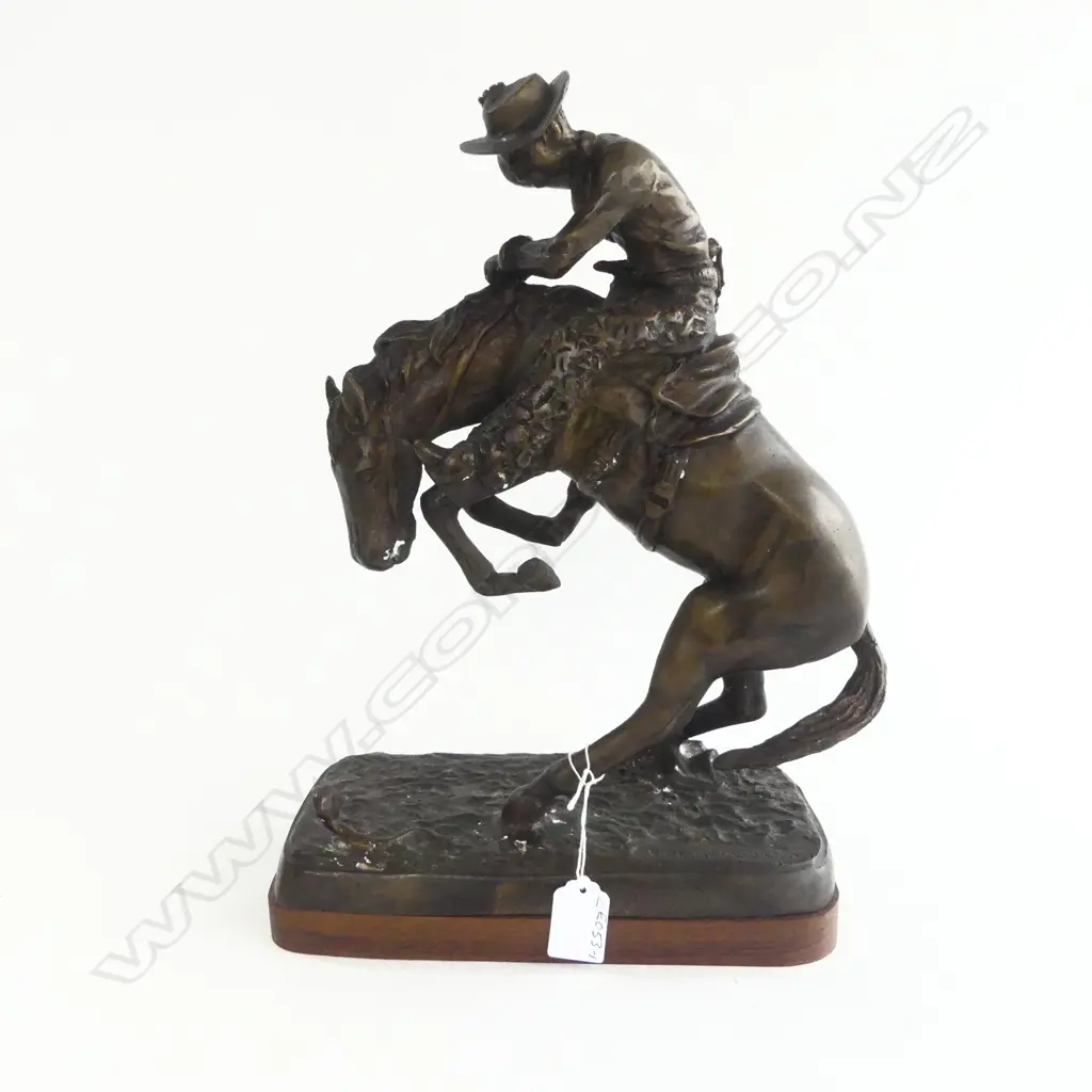 BRONZE AFTER REMINGTON 'THE RATTLESNAKE' H.380 x 250mm Image 1++