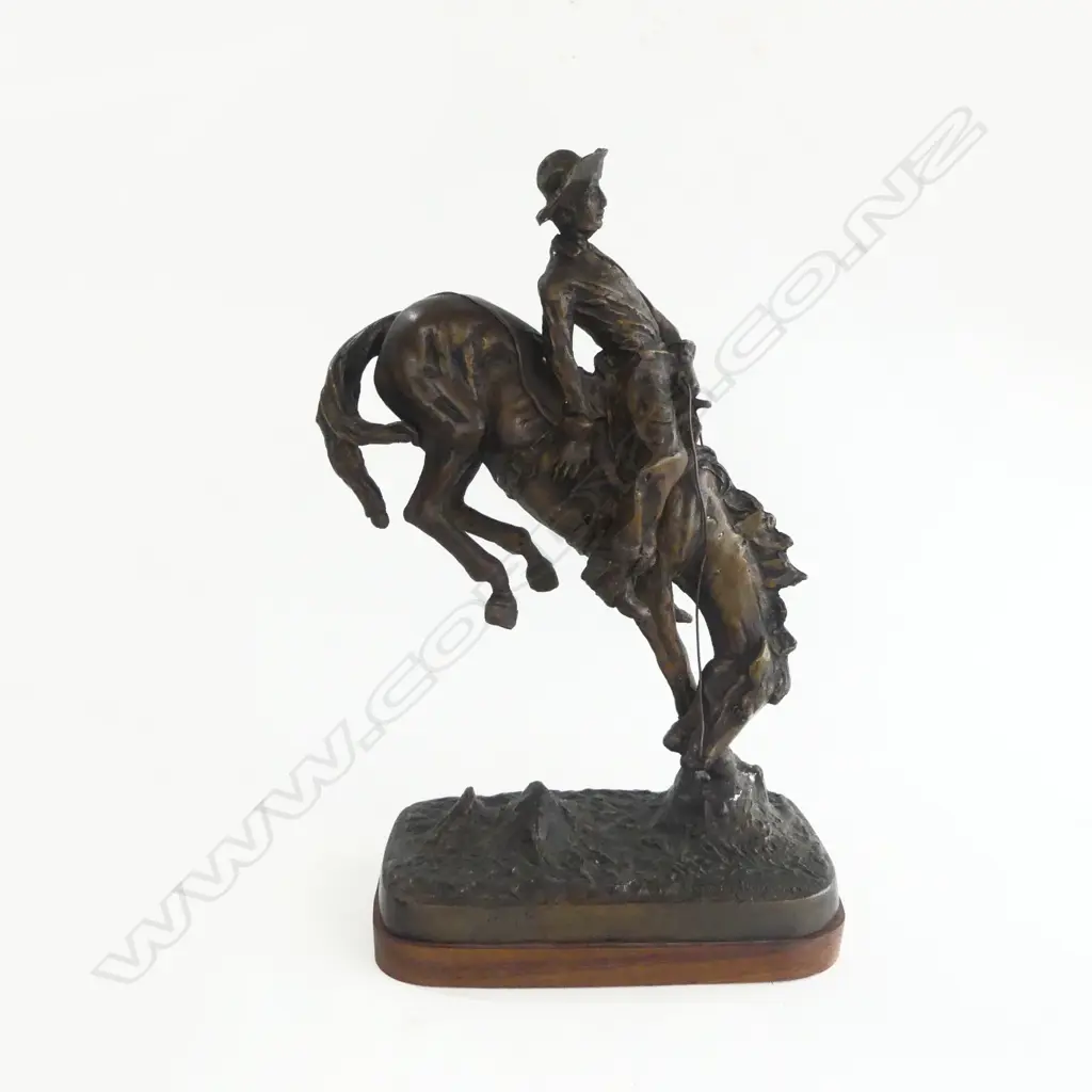 BRONZE AFTER REMINGTON 'GUERRIER ARABE' H.430 x 260mm Image 1++
