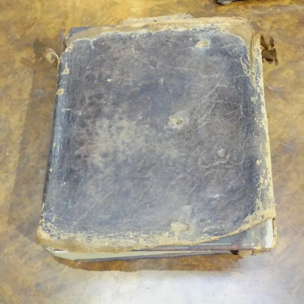 18thC LEATHER BOUND BIBLE Image 1++