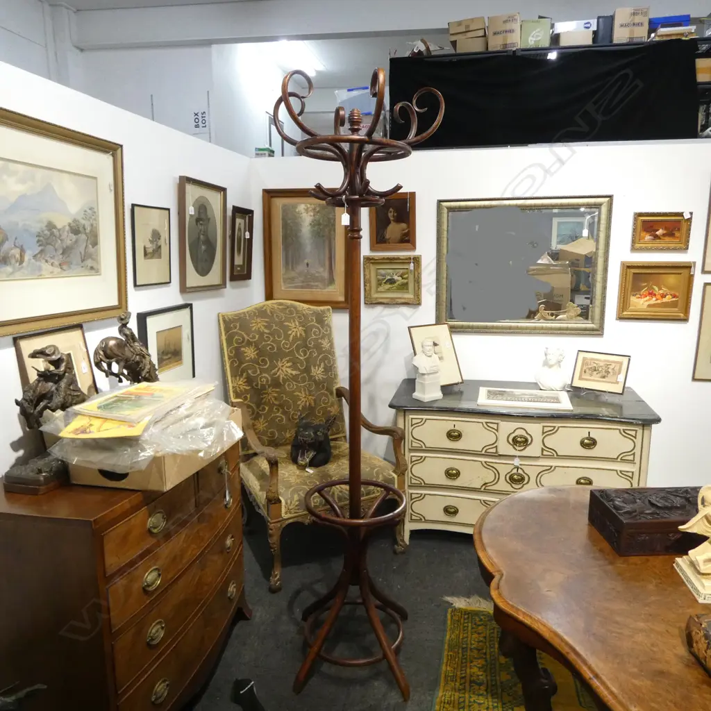 BENTWOOD COAT STAND GOOD CONDITION, H.2010MM  Image 1++