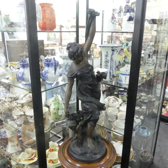 BRONZE FEMALE FIGURE H820mm