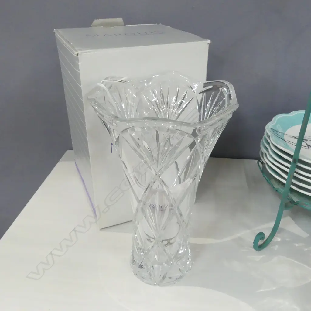 WATERFORD MARQUIS VASE H255mm + BOX Image 1++