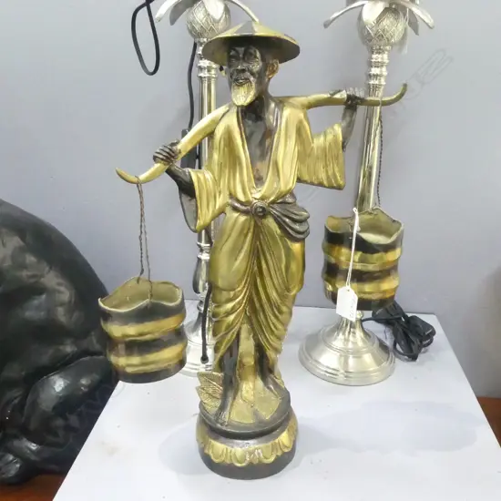 BRASS WATER CARRIER FIGURE H470mm