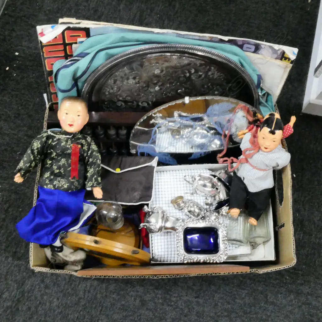 OROTON HANDBAG, MIRROR 290mm dia, AIR NZ BAG, ABACUS, EP ETC Image 1++