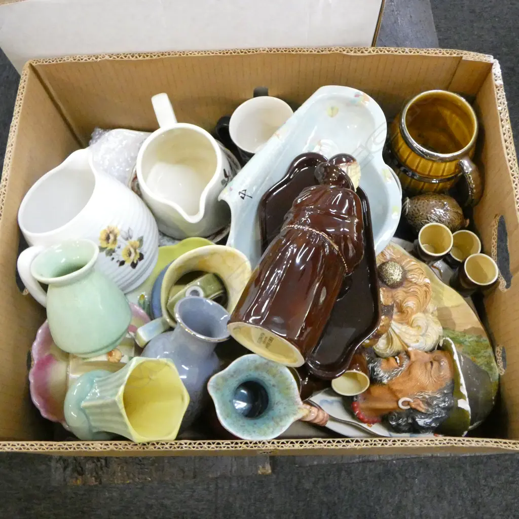 BOX OF MISC CHINA BOSSEN HEADS ETC Image 1++