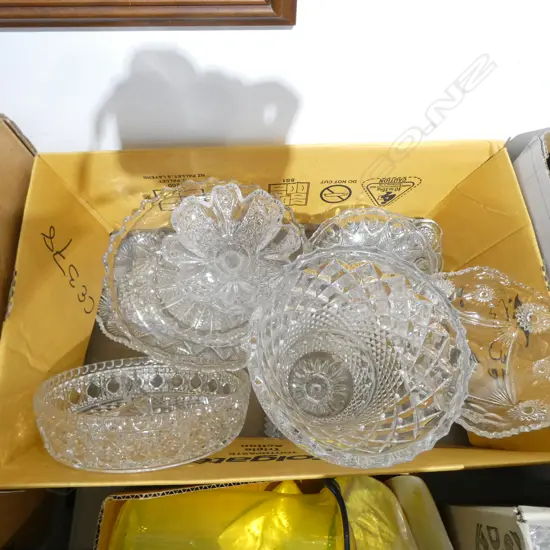 ASST. CUT GLASS etc
