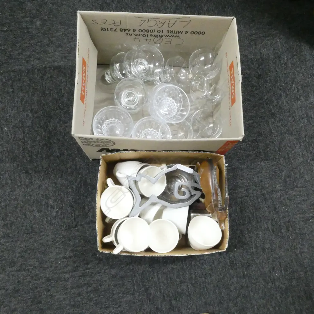 PR GLASS CANDLE HOLDERS, METAL FISH ALUMINIUM CUT OUT, 12 CROWN LYNN CUPS,ASSORTED  GLASSES Image 1++