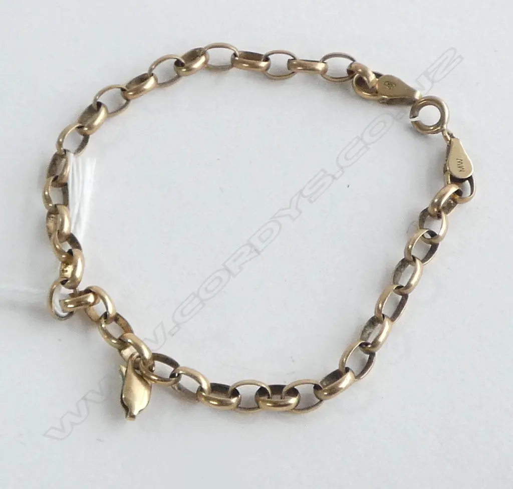 9CT BRACELET L.200mm 5.8grms AF Image 1++