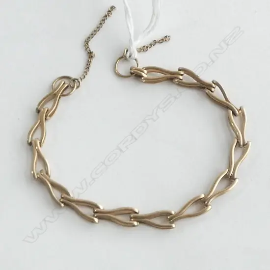 9ct GOLD BRACELET no clasp 7.4grms